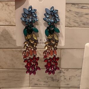 Colorful Gemstone Drop Earrings